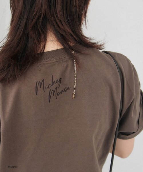 RIVE DROITE(リヴドロワ)の「【綿100%/洗濯機洗い可】Rock / Mickey / Tee(夏服)(Tシャツ/カットソー・レディース・ブラウン・FREE)」の11枚目の写真