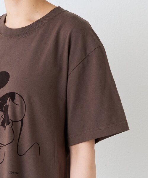 RIVE DROITE(リヴドロワ)の「【綿100%/洗濯機洗い可】Rock / Mickey / Tee(夏服)(Tシャツ/カットソー・レディース・ブラウン・FREE)」の5枚目の写真