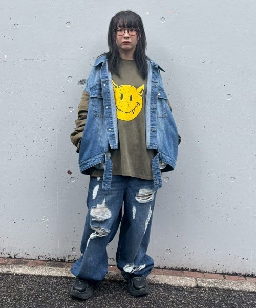 Candy Stripper(キャンディストリッパー)の「FUR COLLAR DENIM ジャケット(ブルゾン・レディース・ブラック/ブルー系その他・FREE)」の8枚目の写真