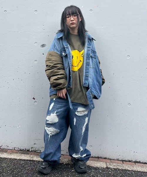 Candy Stripper(キャンディストリッパー)の「FUR COLLAR DENIM ジャケット(ブルゾン・レディース・ブラック/ブルー系その他・FREE)」の11枚目の写真