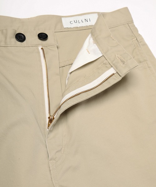 CULLNI(クルニ)の「Frosted Wash Chino Wide Curve Pants(デニムパンツ・メンズ・ベージュ系/カーキ系・1/2)」の7枚目の写真