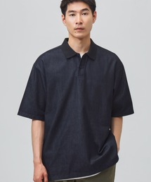 【別注】アディダス adidas クール フィーリング デニム オーバーサイズフィット 半袖 ポロシャツ 限定コラボ