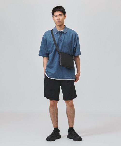 adidas(アディダス)の「【別注】アディダス adidas クール フィーリング デニム オーバーサイズフィット 半袖 ポロシャツ 限定コラボ(ポロシャツ・メンズ・ネイビー/ブルー・LL/S/M/L/3L)」の6枚目の写真