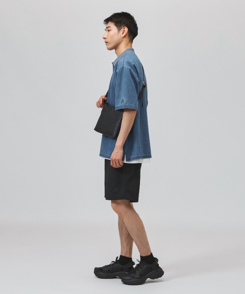adidas(アディダス)の「【別注】アディダス adidas クール フィーリング デニム オーバーサイズフィット 半袖 ポロシャツ 限定コラボ(ポロシャツ・メンズ・ネイビー/ブルー・LL/S/M/L/3L)」の7枚目の写真