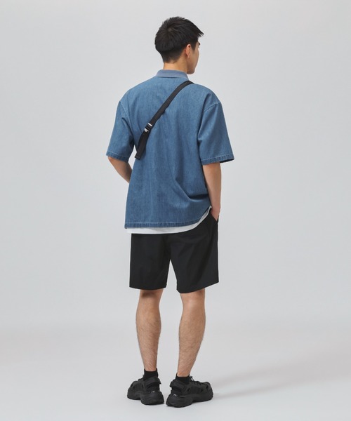adidas(アディダス)の「【別注】アディダス adidas クール フィーリング デニム オーバーサイズフィット 半袖 ポロシャツ 限定コラボ(ポロシャツ・メンズ・ネイビー/ブルー・LL/S/M/L/3L)」の8枚目の写真
