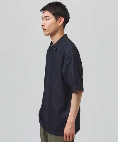 adidas(アディダス)の「【別注】アディダス adidas クール フィーリング デニム オーバーサイズフィット 半袖 ポロシャツ 限定コラボ(ポロシャツ・メンズ・ネイビー/ブルー・LL/S/M/L/3L)」の14枚目の写真