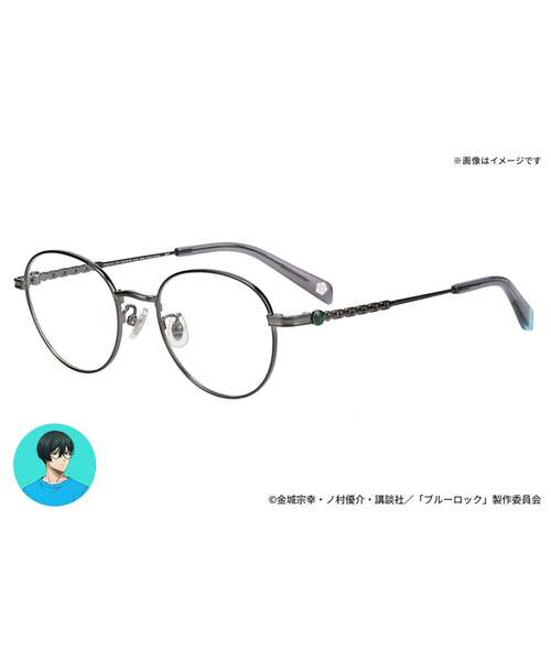Zoff | ブルーロック【糸師 凛モデル】ボストン型 メガネ｜軽量 メタル