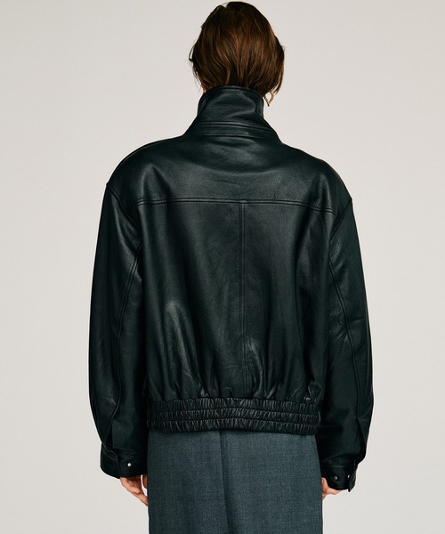 PRANK PROJECT(プランクプロジェクト)の「【2026Autumn Pre-Order】SHEEPレザーボンバージャケット / Sheep Leather Bomber Jacket(MA-1・レディース・ブラック/キャメル・38/36)」の20枚目の写真