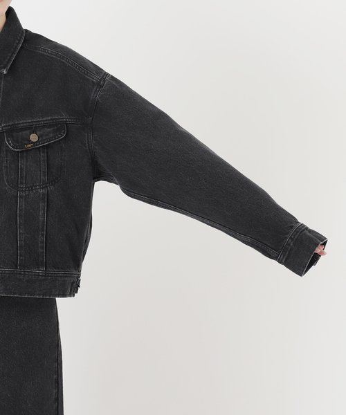 Lee(リー)の「ウォッシャブル / Lee / リー 別注 Riders Jacket(デニムジャケット・レディース・ブラック/ライトブルー・FREE)」の16枚目の写真