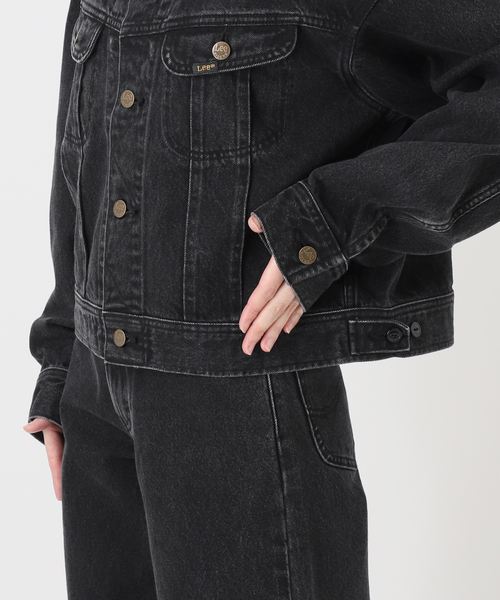 Lee(リー)の「ウォッシャブル / Lee / リー 別注 Riders Jacket(デニムジャケット・レディース・ブラック/ライトブルー・FREE)」の17枚目の写真