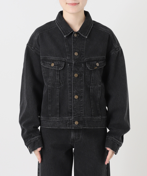Lee(リー)の「ウォッシャブル / Lee / リー 別注 Riders Jacket(デニムジャケット・レディース・ブラック/ライトブルー・FREE)」の22枚目の写真