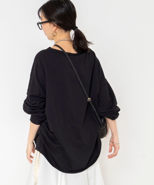 NOLLEY’S(ノーリーズ)の「ウォッシャブルインレーアレンジルーズプルオーバー(Tシャツ/カットソー・レディース・ブラック/ライトグレー・FREE)」の19枚目の写真