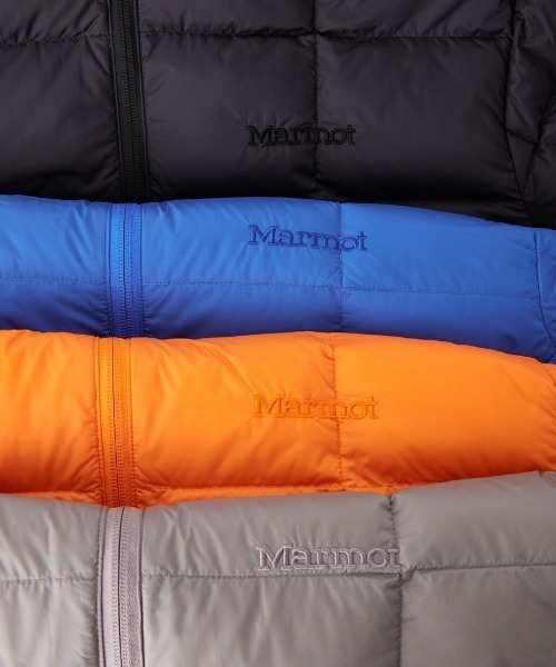 MARMOT（マーモット）の「【WEB先行予約】[Marmot/マーモット] 別注 フード付き ライトダウンジャケット（ダウンジャケット/コート・レディース・オレンジ/ブルー/ブラック/グレー・S/M/L）」の5枚目の写真