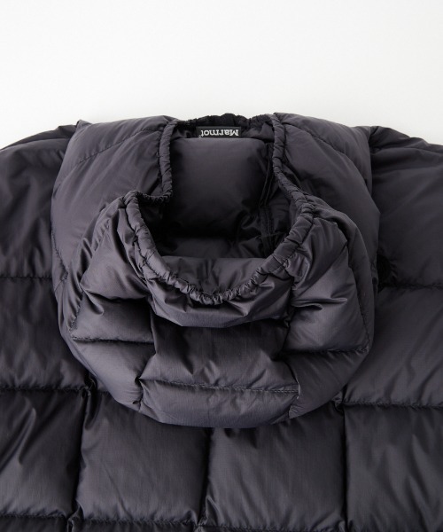 MARMOT（マーモット）の「【WEB先行予約】[Marmot/マーモット] 別注 フード付き ライトダウンジャケット（ダウンジャケット/コート・レディース・オレンジ/ブルー/ブラック/グレー・S/M/L）」の8枚目の写真