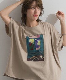 シルケット風 アートプリント TEE