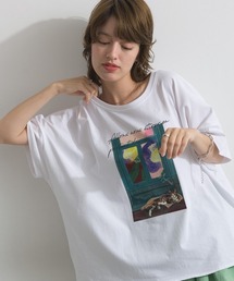 シルケット風 アートプリント TEE