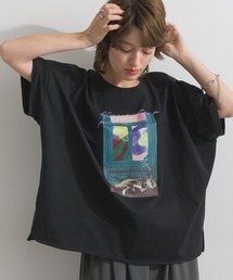 シルケット風 アートプリント TEE