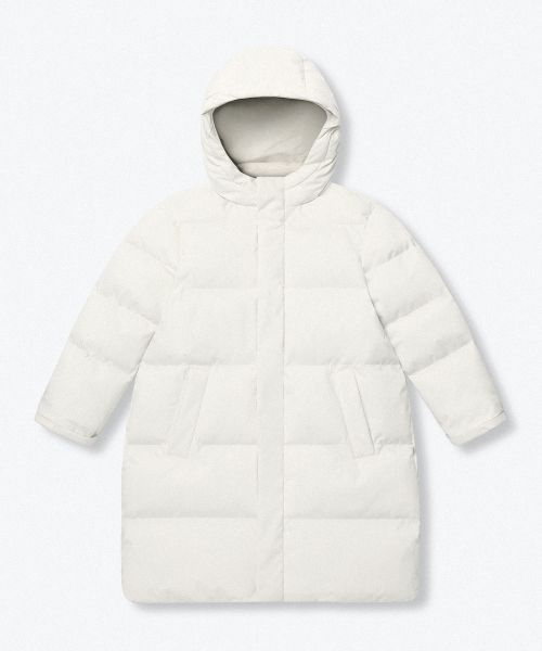 MUSINSA STANDARD KIDS（ムシンサスタンダードキッズ）の「デイリープファー ロングダウンパーカー [ダスティクリーム]（ブルゾン・レディース・その他・100/150/140/130/120/110/160）」の3枚目の写真