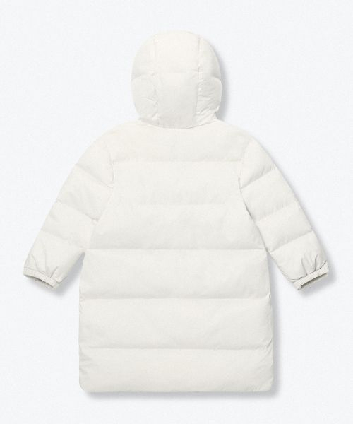 MUSINSA STANDARD KIDS（ムシンサスタンダードキッズ）の「デイリープファー ロングダウンパーカー [ダスティクリーム]（ブルゾン・レディース・その他・100/150/140/130/120/110/160）」の4枚目の写真