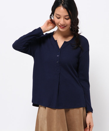 mystic | 【mystic】ヘンリーネックプルオーバー(Tシャツ/カットソー)