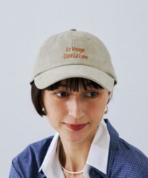 La Maison de Lyllis（メゾンドリリス）の「【La Maison de Lyllis/ラ メゾン ド リリス】LUNE CAP / キャップ / 刺繍 / エコスエード（キャップ）」