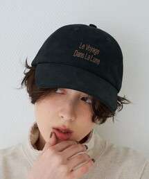 La Maison de Lyllis（メゾンドリリス）の「【La Maison de Lyllis/ラ メゾン ド リリス】LUNE CAP / キャップ / 刺繍 / エコスエード（キャップ）」
