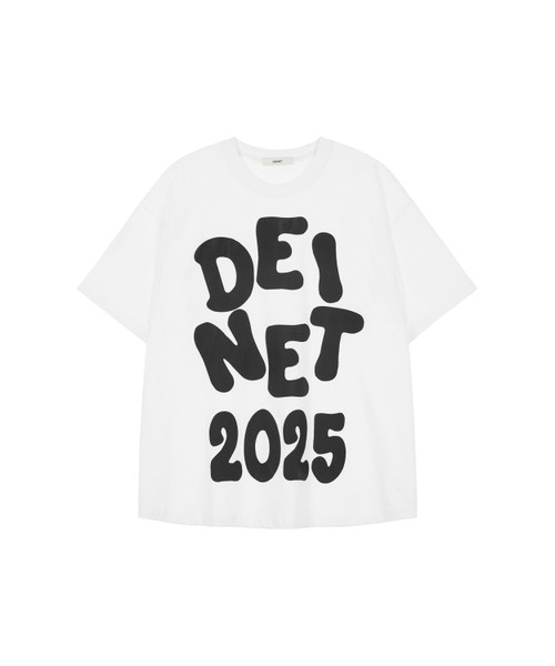 DEINET(ダイニット)の「DEINET BOLD LOGO T-SHIRTS IN WHITE(Tシャツ/カットソー・レディース・その他・FREE)」の1枚目の写真