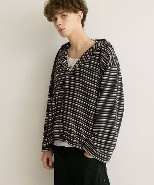 PBLIM(ページボーイリム)の「《UNISEX》ボーダーフーディ(パーカー・レディース・ブラック系/オレンジ系・FREE)」の18枚目の写真