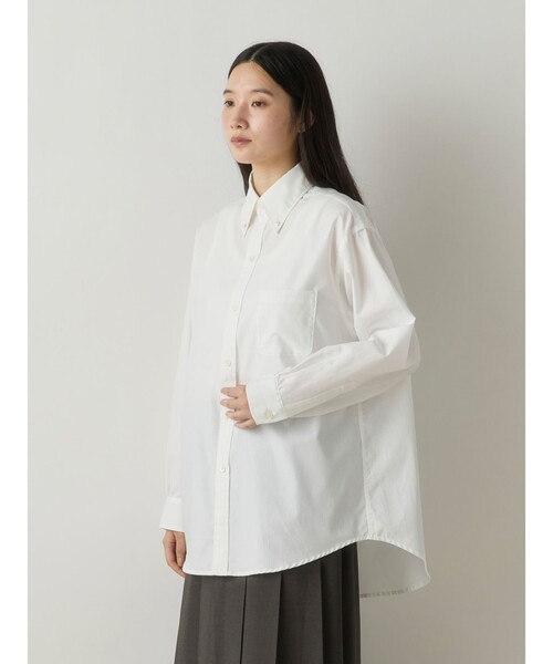 MidiUmi(ミディウミ)の「MidiUmi オックスフォードボタンダウンシャツ(シャツ/ブラウス・レディース・ライトブルー/オフホワイト・FREE)」の6枚目の写真