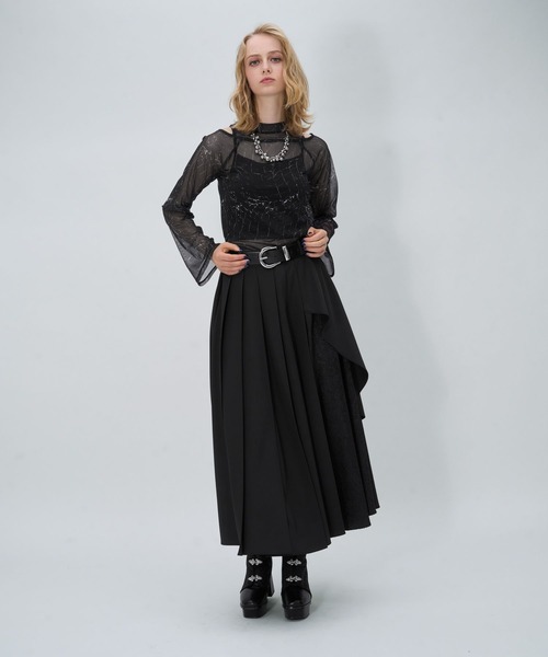 HARE(ハレ)の「ガラカットアウトシアートップス(HARE)(Tシャツ/カットソー・レディース・カーキ/ブラック系その他・FREE)」の10枚目の写真