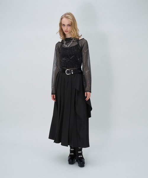 HARE(ハレ)の「ガラカットアウトシアートップス(HARE)(Tシャツ/カットソー・レディース・カーキ/ブラック系その他・FREE)」の8枚目の写真