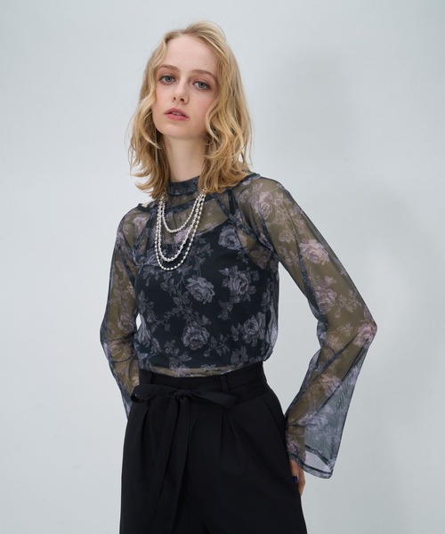 HARE(ハレ)の「ガラカットアウトシアートップス(HARE)(Tシャツ/カットソー・レディース・カーキ/ブラック系その他・FREE)」の21枚目の写真