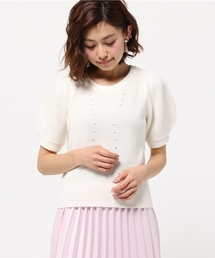 31 Sons de mode | 畦バックボタンショートプルオーバー(ニット/セーター)