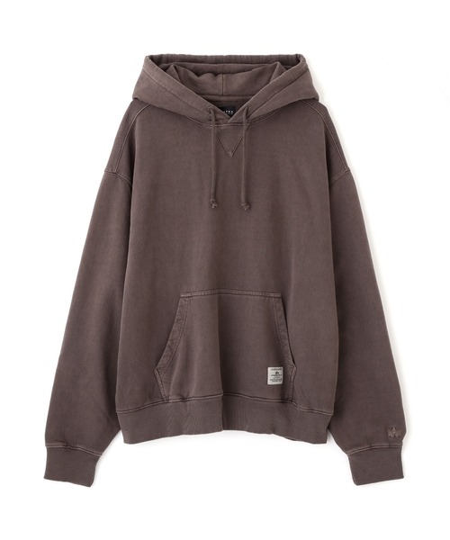 Alpha Industries（アルファインダストリーズ）の「Alpha Industries/アルファ インダストリーズ/ESSENTIAL HOODIE RELAXED FIT SWEATSHIRT 【FREIGHT】/エッセンシャル フーディ リラックスフィット スウェットシャツ（パーカー・メンズ・ブラウン・L/M）」の8枚目の写真