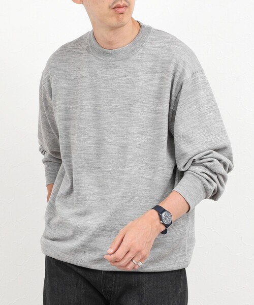 NOLLEY’S(ノーリーズ)の「ハイゲージウォッシャブルニットハイネック 26AW(ニット/セーター・メンズ・ブラック/ライトグレー/オレンジ・S/M/L)」の3枚目の写真