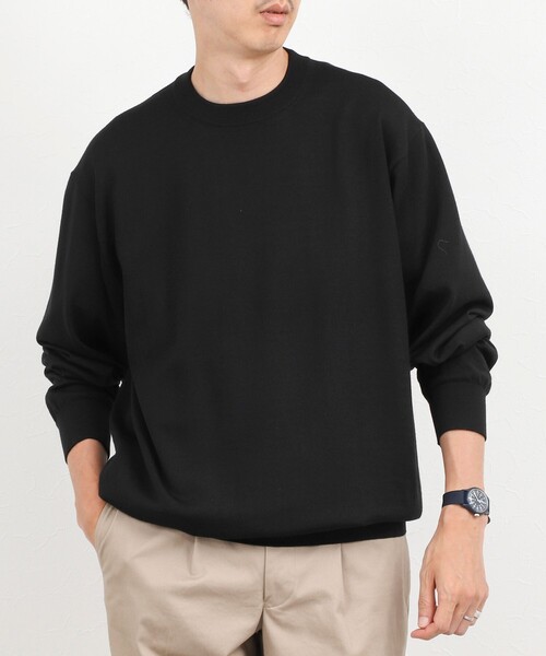 NOLLEY’S(ノーリーズ)の「ハイゲージウォッシャブルニットハイネック 26AW(ニット/セーター・メンズ・ブラック/ライトグレー/オレンジ・S/M/L)」の2枚目の写真