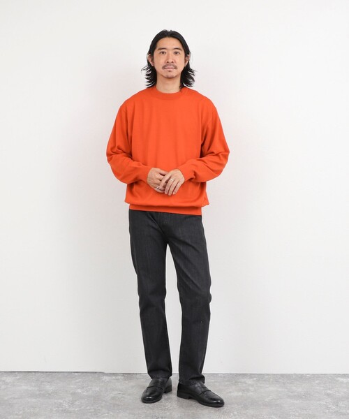 NOLLEY’S(ノーリーズ)の「ハイゲージウォッシャブルニットハイネック 26AW(ニット/セーター・メンズ・ブラック/ライトグレー/オレンジ・S/M/L)」の11枚目の写真