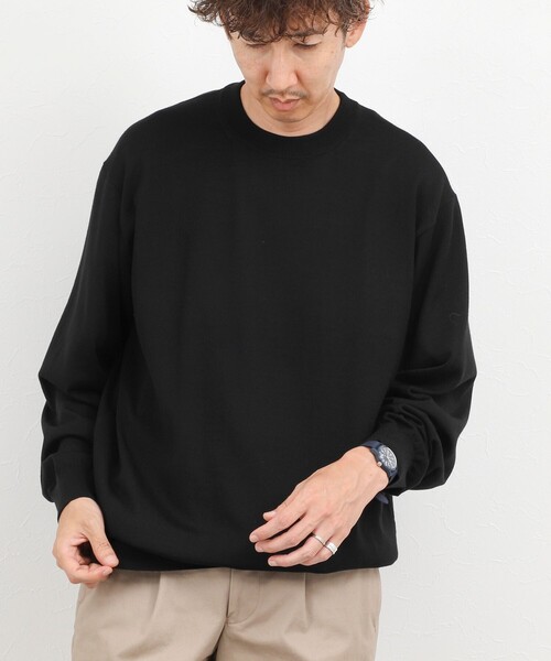 NOLLEY’S(ノーリーズ)の「ハイゲージウォッシャブルニットハイネック 26AW(ニット/セーター・メンズ・ブラック/ライトグレー/オレンジ・S/M/L)」の13枚目の写真