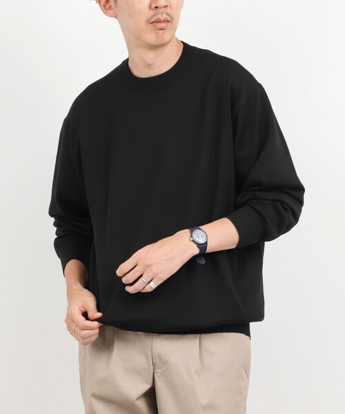NOLLEY’S(ノーリーズ)の「ハイゲージウォッシャブルニットハイネック 26AW(ニット/セーター・メンズ・ブラック/ライトグレー/オレンジ・S/M/L)」の16枚目の写真