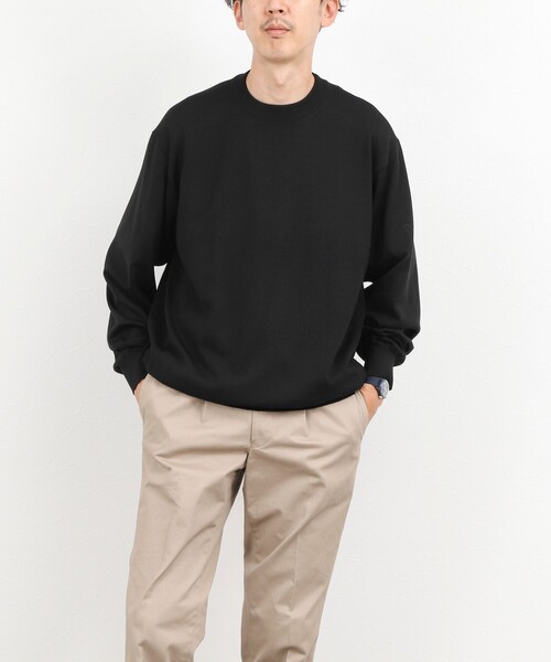 NOLLEY’S(ノーリーズ)の「ハイゲージウォッシャブルニットハイネック 26AW(ニット/セーター・メンズ・ブラック/ライトグレー/オレンジ・S/M/L)」の17枚目の写真