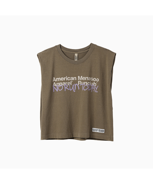 MENASOO(ミナス)の「MNS x American apparel Today Sleeveless (over-fit)_Brown(Tシャツ/カットソー・レディース・ブラウン・MEDIUM/SMALL)」の1枚目の写真