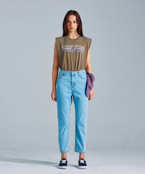 MENASOO(ミナス)の「MNS x American apparel Today Sleeveless (over-fit)_Brown(Tシャツ/カットソー・レディース・ブラウン・MEDIUM/SMALL)」の2枚目の写真