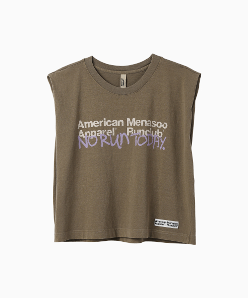 MENASOO(ミナス)の「MNS x American apparel Today Sleeveless (over-fit)_Brown(Tシャツ/カットソー・レディース・ブラウン・MEDIUM/SMALL)」の13枚目の写真