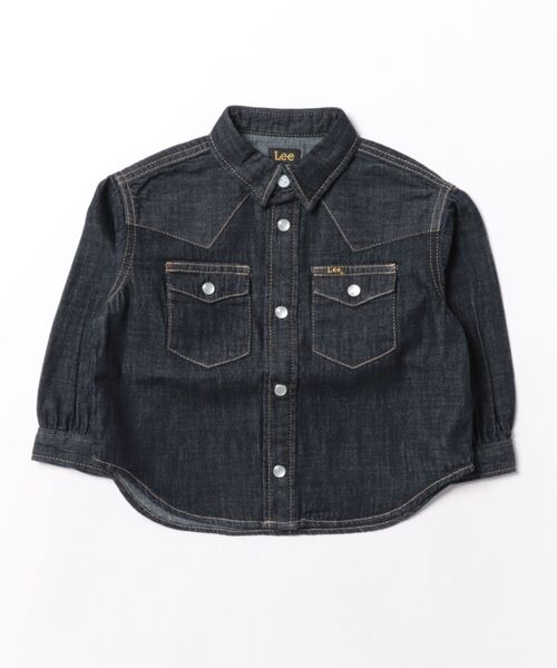 Lee(リー)の「【80-100cm】ベビー ウエスタンシャツ(シャツ/ブラウス・キッズ・インディゴブルー/ブルー・90/100)」の1枚目の写真