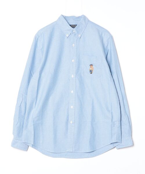 POLO RALPH LAUREN(ポロ ラルフ ローレン)の「クラシック フィット Polo ベア オックスフォード シャツ(シャツ/ブラウス・メンズ・ブルー・S/M/L/XL/XS)」の4枚目の写真