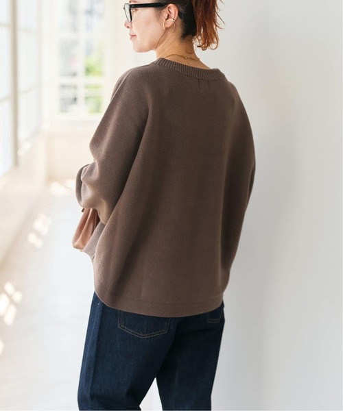 Spick & Span(スピックアンドスパン)の「《WEB限定 / 追加》バルキーヤーンドルマンロングリブニット(ニット/セーター・レディース・ホワイト×ホワイト/ブラック/レッド/ブラウン系その他・FREE)」の21枚目の写真