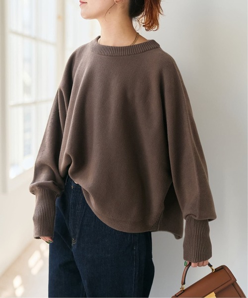 Spick & Span(スピックアンドスパン)の「《WEB限定 / 追加》バルキーヤーンドルマンロングリブニット(ニット/セーター・レディース・ホワイト×ホワイト/ブラック/レッド/ブラウン系その他・FREE)」の22枚目の写真