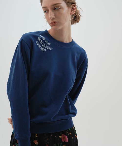 NOISE MAKER（ノイズメーカー）の「NOISE MESSAGE SWEATSHIRT（スウェット・レディース・グレー/ピンク/スミクロ/レッド/ロイヤルブルー・FREE）」の3枚目の写真