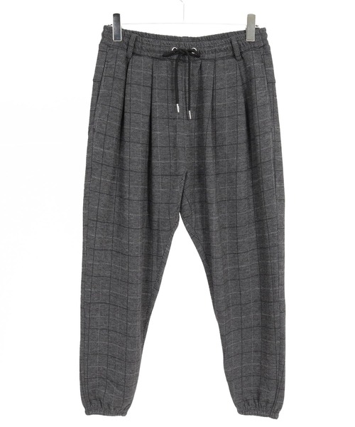 CAMBIO(カンビオ)の「mp15405- Wool Blend Bonded Check Jogger Pants チェックジョガーパンツ(A76226cmb)(その他パンツ・メンズ・グレー/チャコール/ブラウン/ダークネイビー・L/M/S)」の21枚目の写真