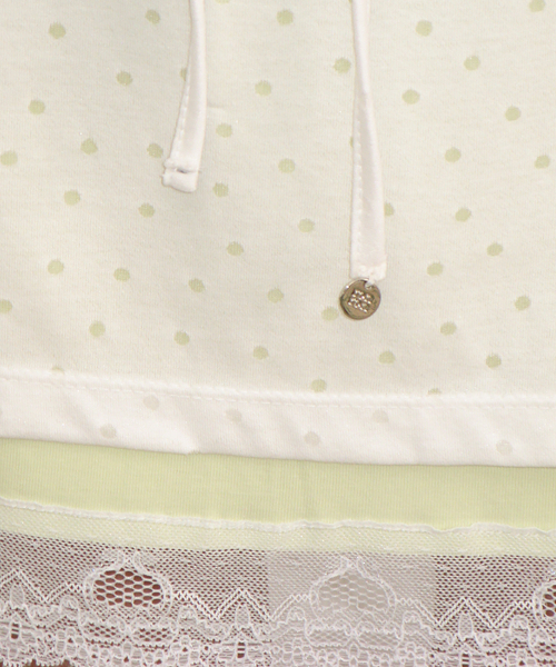 RONRON(ロンロン)の「DOT LAYERED LACE HEM SKIRT WHITE(スカート・レディース・その他・FREE)」の5枚目の写真